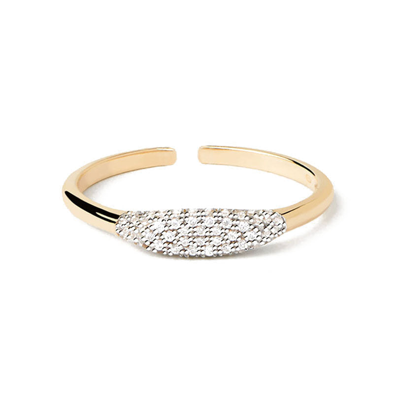 Ziba ring laying down with white background