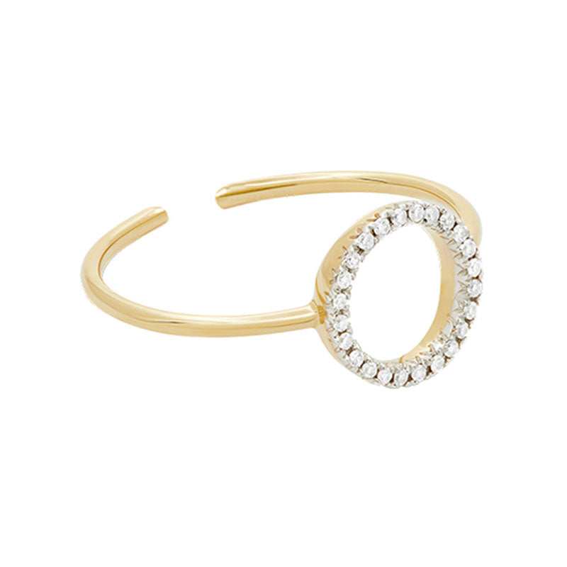 Halo Ring Laying down facing the right side with white background