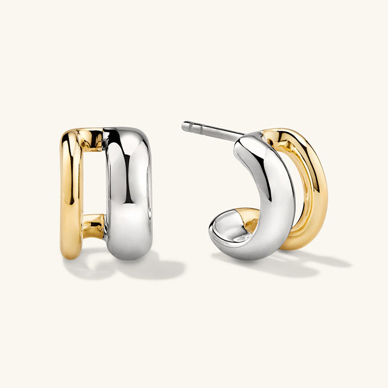 Jumeau Double Mixed Earrings