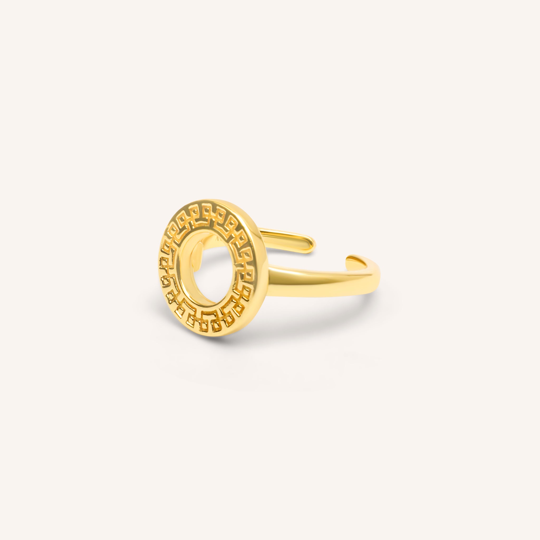 Medallion Vermeil Ring