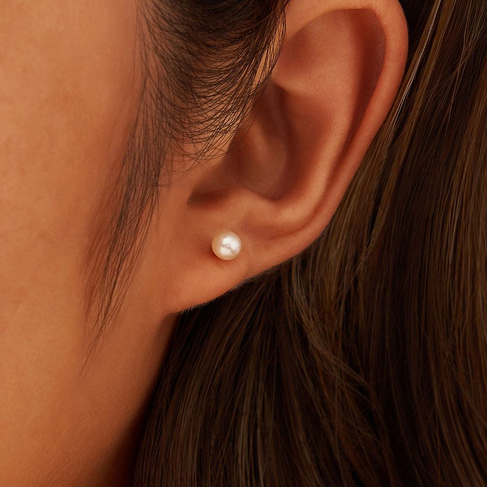 Mini Pearl Stud Earrings