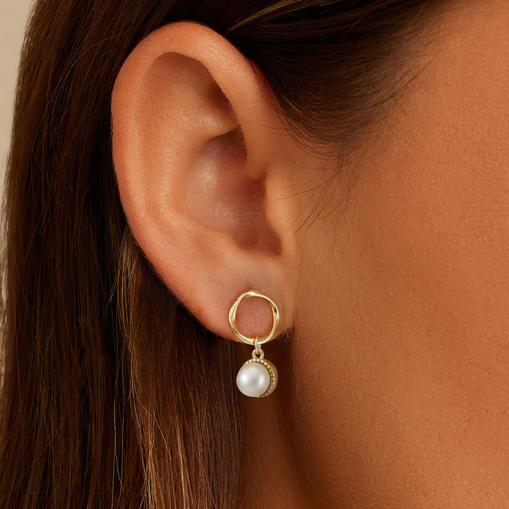 Qamar Pearl Drop Earrings