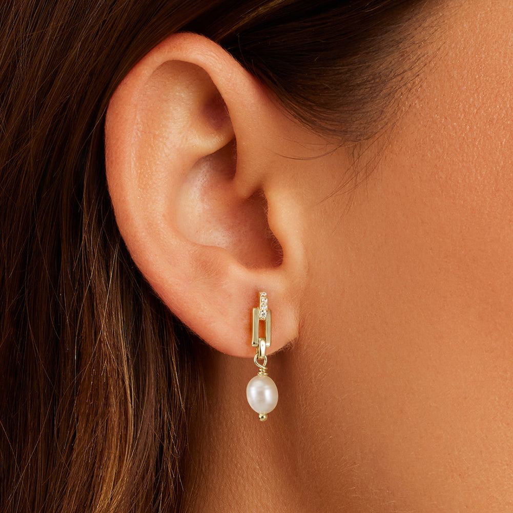 Freshwater Baroque Pearl Drop Earrings