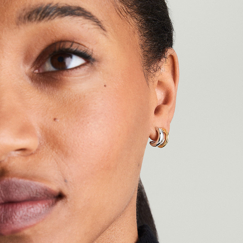 Jumeau Double Mixed Earrings