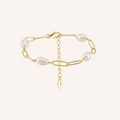 Pearl Paperclip Bracelet