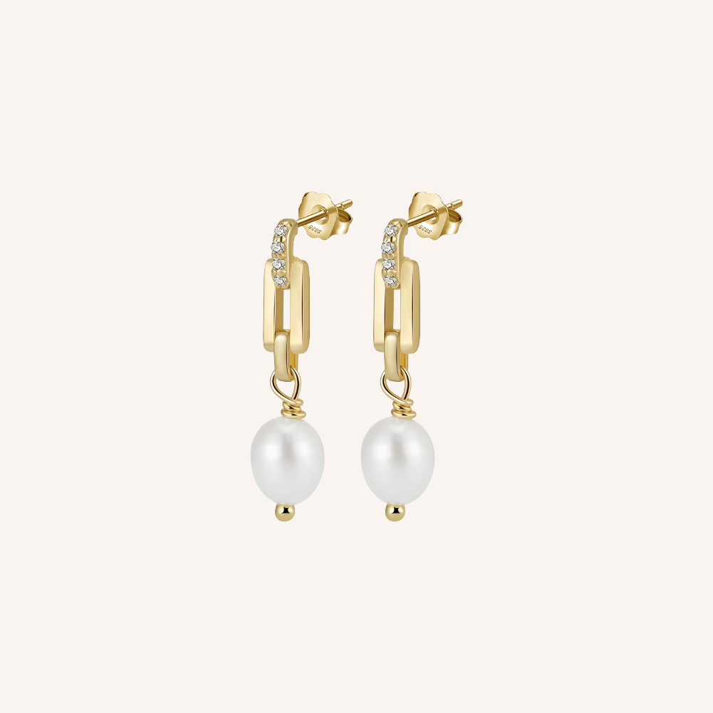 Freshwater Baroque Pearl Drop Earrings