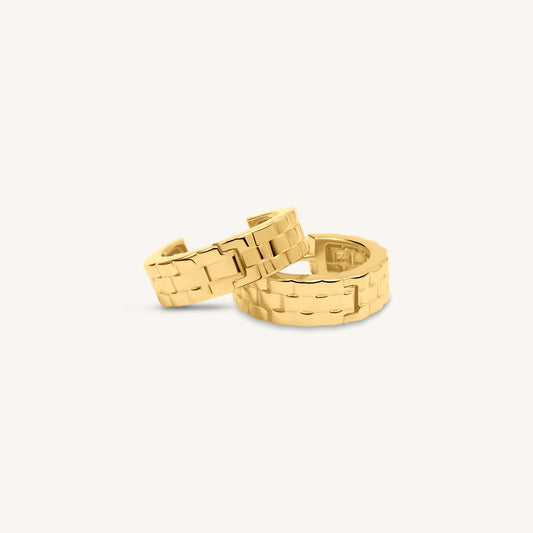 Brik Hoop Earrings