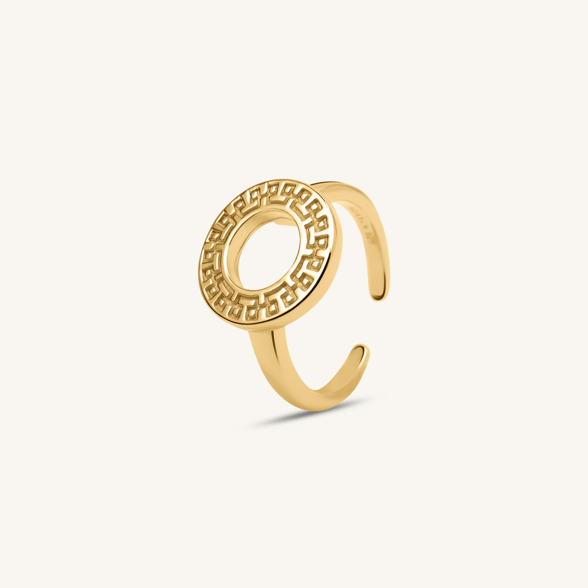 Medallion Vermeil Ring